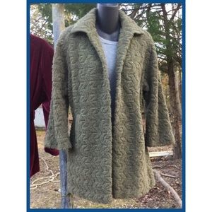 Vtg Fuzzy Cardigan, sz S/M